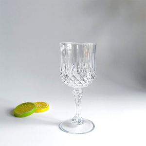 Flûtes à champagne de luxe européennes de 220 ml, couleur diamant, gobelets en plastique gaufré pour mariage, jus, vin, verre à vin rouge personnalisé - Product Image 5