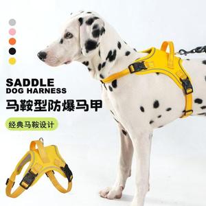 สายรัดอกสุนัขแบบปรับได้ สะท้อนแสง พร้อมหัวเข็มขัด สำหรับฝึกเดิน - Product Image 2