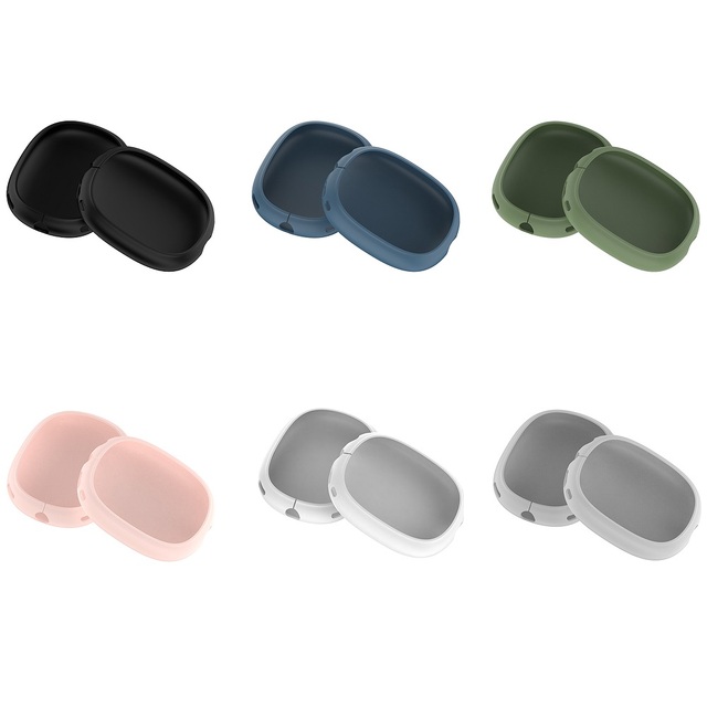 Anti Scratch Headphone Accessories for Apple Airpods Max 2 Soft Solid Color Silicone Earphone Protective Case