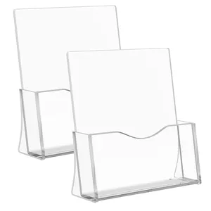 Supporto per Brochure in acrilico 8.5x11 pollici, supporto per letteratura in acrilico, supporto per volantino in plastica