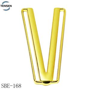 Unregelmäßige Form Bikini Metall Ring Slider Versilberte Bade bekleidung Metall Rohlinge Logo Schnalle Verstellbare Unterwäsche Zubehör für BH - Product Image 5