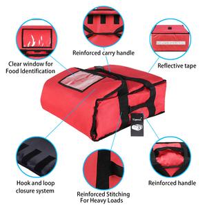 Cangnan perfetto grande borsa per la consegna della Pizza isolante resistente 600D materiale Oxford impermeabile per la consegna di cibo al ristorante - Product Image 4