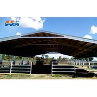 Bâtiment d'élevage préfabriqué en acier pour chèvres, ânes, moutons, vaches, poulets, abris pour bétail, hangar, tente d'élevage, abri en acier pour volailles