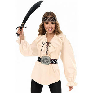 Halloween <span class=keywords><strong>carnaval</strong></span> Fiesta Pirata renacimiento camisa puesta en escena desgaste Fabricante Mayorista para disfraces - Product Image 2