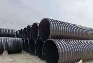 ท่อระบายน้ำ HDPE แบบสองชั้น ขนาด 200 มม. 300 มม. 500 มม. 600 มม. 800 มม. 1000 มม. 1200 มม. แบบลูกฟูก สำหรับใช้งานใต้ดิน - Product Image 6