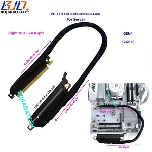 Tốc độ cao 180 độ <span class=keywords><strong>PCI</strong></span>-E 4.0 X16 gen4 PCIe X16 Card đồ họa GPU Riser cáp mở rộng 32Gbps 0.4m 0.8m 1m cho ai máy chủ - Product Image 4