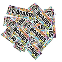 Etiquetas Adhesivas de PVC Impermeables con Diseño de Anime Alienígena, Personalizadas, Recubrimiento UV, Color CMYK, Logotipo Personalizado, Diseño Atractivo