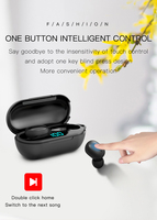 Earphone Bluetooth nirkabel, Earphone gigi biru nirkabel, Earbud De Ouvido & in-ear TWS H6, Earbud desain baru 2023