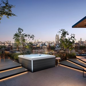 อ่างอาบน้ำร้อนแบบปลั๊กเล่นสำหรับอ่างสปากลางแจ้ง5คนพร้อมระบบอ่างอาบน้ำทำจากอะคริลิค - Product Image 3