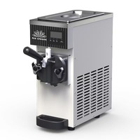 Machine à crème glacée molle de petite taille à tête unique entièrement automatique de type commercial de table avec moteur principal Garantie 1 an