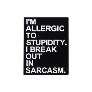 Benutzer definierte Emaille Pins mit "Mein Gehirn ist 80% Song Lyrics" Lustiger Stahls chmuck für Kinder Freunde Revers Abzeichen Broschen Souvenir Verwendung - Product Image 6