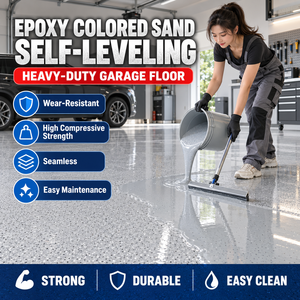 Revêtement de sol époxy liquide durable pour décoration intérieure, couche de finition en sable coloré époxy résistant aux rayures, disponible en OEM - Product Image 4