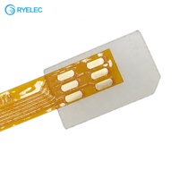 Kit de carte SIM UIM GSM CDMA standard, câble plat souple FPC mâle-femelle, plaqué or, double blindage, CE/RoHS