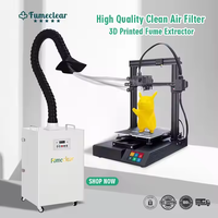 Purificateur d'air hepa industriel portable extracteur de fumée laser 350W avec filtre à charbon actif pour collecter la poussière et les odeurs