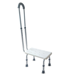 Fujiang <b>Shower</b> <b>Chair</b> With Backrest And Armrests Aluminum Alloy White For Elderly And Pregnant Women - Product Image 1