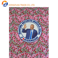 Kain Mikrofiber Batik Anti Pil Berkualitas Tinggi Grosir Ukuran 6 Nigeria Ankara Afrika 100% Poliester Kain Gaun Pesta Anak Perempuan