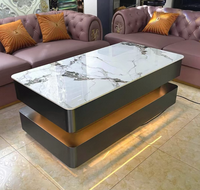 Table basse en plaque de roche de titane de haute qualité, personnalisable pour bars, clubs, KTV, villas, salles audiovisuelles