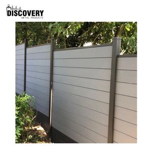 Fuerte prueba UV diseño innovador coextrusión plástico madera plástico compuesto valla de jardín con pantalla de aluminio o WPC - Product Image 6