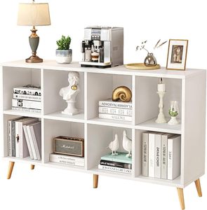 Estantería Moderna con 8 Cubos, Estantería Abierta de <span class=keywords><strong>2</strong></span> Niveles con Patas, Organizador de Almacenamiento para Dormitorio - Product Image 5