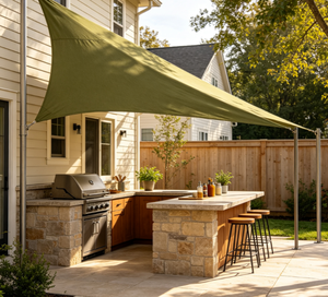 Voile d'ombrage en maille tissée, résistante aux UV et respirante, <span class=keywords><strong>au</strong></span> coloris durable, pour terrasse extérieure - Product Image 5
