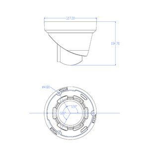 HIK ใช้งานร่วมกับโลหะเต็มรูปแบบ Mini 4MP กันน้ําสองทางเสียง H.265 กล้องวงจรปิดรักษาความปลอดภัย OEM ป้อมปืน POE กล้องเครือข่าย ip - Product Image 2