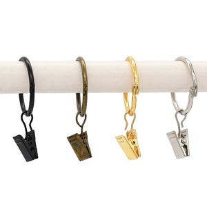 OEM Accept Shower <strong>Curtain</strong> Fixing Clip Drapery <strong>Curtain</strong> Rings <strong>Curtain</strong> <strong>Hooks</strong> <strong>With</strong> Clips - Product Image 2