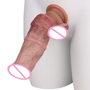 FAAK Extensor de Pene de Silicona Color Piel, Funda Hueca para Pene, Anillo para Pene, Funda para Alargamiento de Pene - Product Image 2