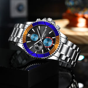 Reloj de pulsera de cuarzo NIBOSI 2553 para hombre, reloj deportivo de lujo de marca superior, resistente al agua, pantalla de fecha, nueva aleación de moda de 20mm para uso comercial - Product Image 3