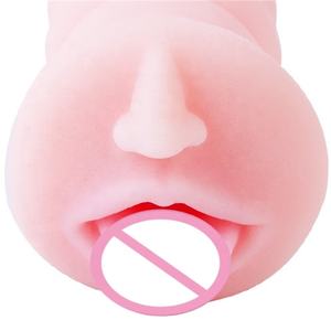Echte Pocket Orale Mannelijke Masturbator Realistische Getextureerde Mond Tpe Volwassen Seksspeeltje Met Vagina-Functie - Product Image 5