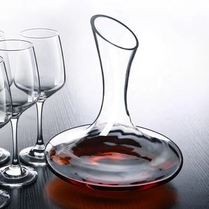 Carafe à vin rouge unique sans plomb, aérateur à vin transparent avec <span class=keywords><strong>bouche</strong></span> inclinée - Product Image 2