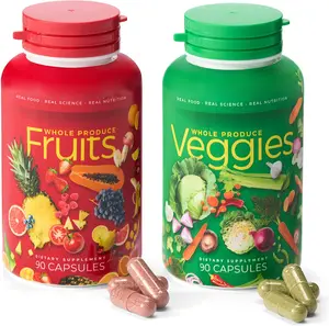 Oem Private Label Fruit En Groenten Hele Voedingssupplement Met Superfood 90 Fruitcapsules 90 Vegetarische Capsules