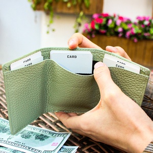 Boshiho Customized Pu Coin <b>Wallet</b> Card <b>Holder</b> Purse Fashion Leather <b>Wallet</b> Card <b>Holder</b> for Women - Product Image 3