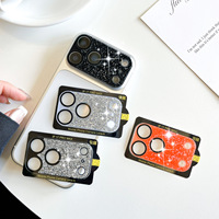 Film de protection d'objectif en verre mat transparent avec strass en forme d'étoile pour caméra iPhone 17 Pro Max
