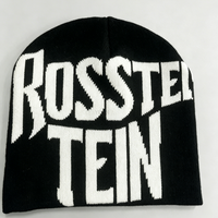 Gorros de Otoño e Invierno para Hombre y Mujer, Gorros de Punto Jacquard con Letras Personalizadas, Gorros Acrílicos de Diseño Versátiles y Cálidos de Doble Cara