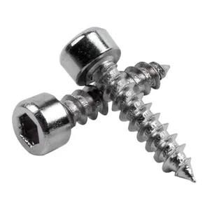 Galvanized Heat Treatment Hex Washer Head 4mm Self Tapping Drilling Screws With Ceiling