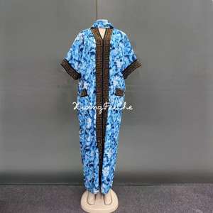 2024 nuova moda del settore dei diamanti pesanti con due tasche laterali per <span class=keywords><strong>abiti</strong></span> da donna <span class=keywords><strong>musulmani</strong></span> africani stampati - Product Image 5