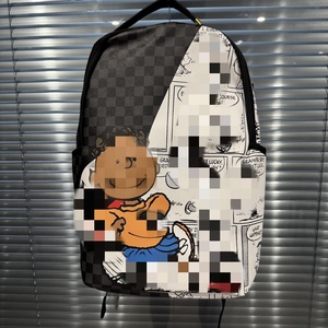 Oem phim hoạt hình hộp sọ phong cách trường Ba lô thời trang không thấm nước polyester lót dây kéo đóng cửa món quà hoàn hảo cho bé trai sinh viên - Product Image 5
