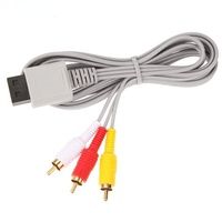 1,8 m 6ft Componente Audio Video AV Compuesto 3 RCA Cable Línea de cable para consola Nintendo Wii en stock