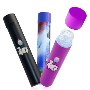 Tubo de Vidrio de Color Personalizado al por Mayor con Tapa de Rosca, Envase de Vidrio Borosilicato 115x22 con Tapa a Prueba de Niños - Product Image 3