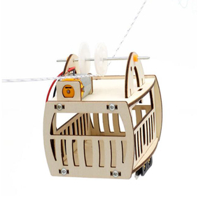 Kreatives Modell Elektrische Sightseeing-Seilbahn Modell Kit Kletterseil Walking Hänge korb Technologie kleine Produktion DIY - Product Image 3