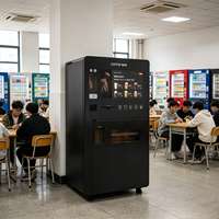 Machine distributrice de café et de thé au lait avec plus de 200 saveurs, tout-en-un, pour campus universitaire, libre-service sans personnel
