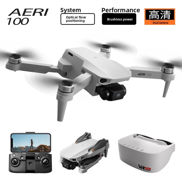 Aeri100 Brushless Foldable Quadcopter 6-channel Remote Control Vr Optical Flow Hovering Hd Aerial Photography Dual Camera