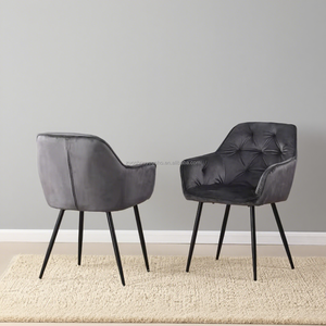 Silla de sofá Wingback de lujo, elegantes patas de Metal dorado, gran oferta, silla de restaurante con acento moderno para el hogar, oficina, apartamento, cómoda - Product Image 2