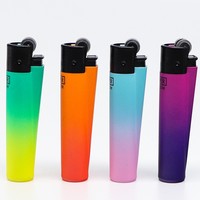Briquets à silex rechargeables colorés Clipp, prix usine, vente en gros, logo personnalisé, briquets en gros