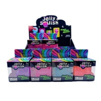 Lot de 12 méduses colorées à presser, jouet sensoriel anti-stress super solide et transparent pour enfants
