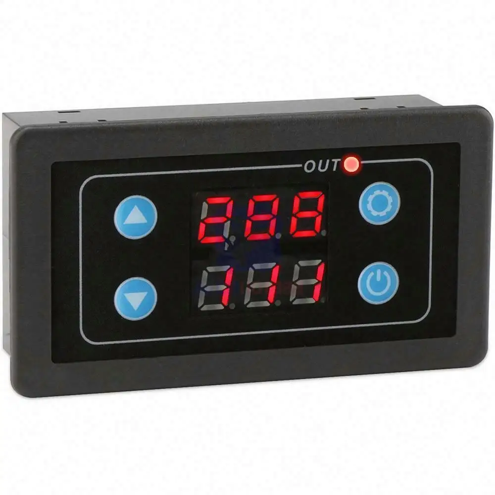 Display a LED digitale Timer relè di ritardo interruttore pannello DC 5V/12V/24V AC 220V/85-265V ciclo regolabile modulo di controllo ON-OFF