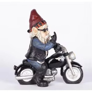 Statue de nain en résine, artisanat, père Noël <span class=keywords><strong>barbu</strong></span>, cadeau de Noël, décorations de jardin, nain qui peut offrir des cadeaux, vente en gros - Product Image 5