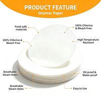 Papier de cuisson vapeur sans produits chimiques pour la préparation de raviolis et de bao faits maison et l'emballage alimentaire