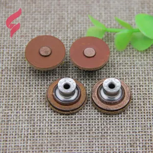 Lihui donanım konfeksiyon çıtçıt bağlantı elemanları toptan pirinç Metal düğme Logo düğmesi yuvarlak Metal çinko giyim için
