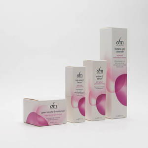 大豆油墨印刷定制奢华护肤包装可回收牛皮纸折叠化妆品包装盒 - Product Image 3